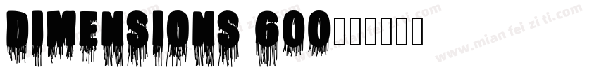 dimensions 600字体转换
